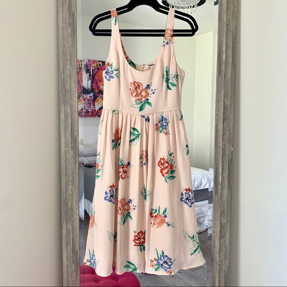BB Dakota Pink Floral Dress